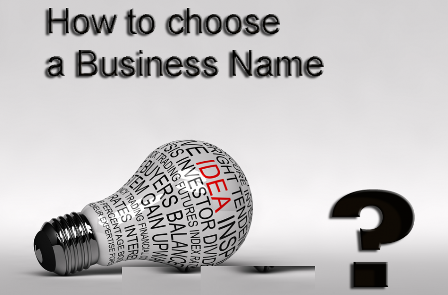 Choose Name of Business Entity